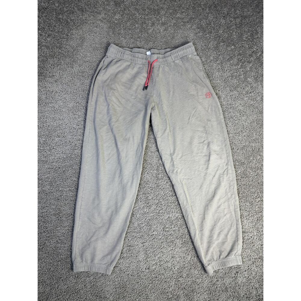 Zumba Wear Pants Mens M Gray Jogger Mr. Right Cotton Elastic Waist Pockets